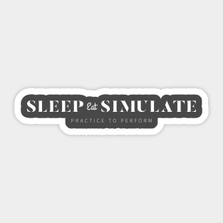 Eat-Sleep-Simulate 1 Sticker